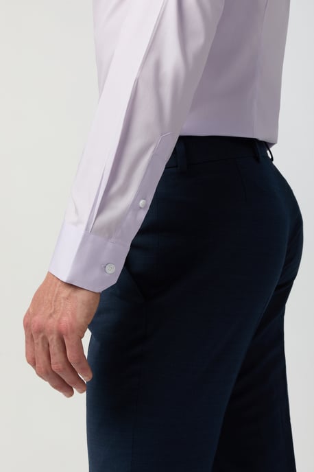 Slim Fit Poplin Single Cuff Cutaway Collar Shirt - Image 3