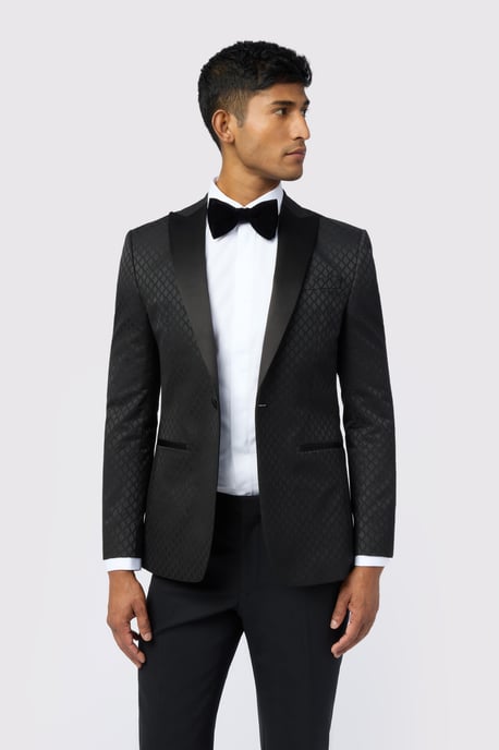 Sabine Slim Fit Diamond Jacquard Jacket - Image 1