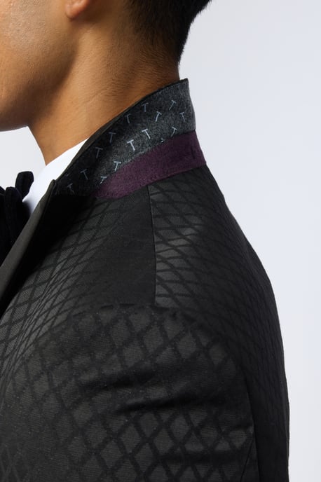 Sabine Slim Fit Diamond Jacquard Jacket - Image 4