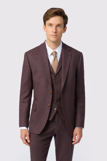 Mulberry Heringbone Tweed Jacket - Image 1