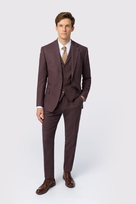 Mulberry Heringbone Tweed Jacket - Image 2