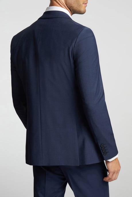Premium Blue Panama Slim Suit Jacket - Image 3
