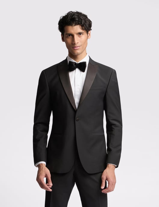 Slim Fit Tuxedo Suit Jacket - Image 1