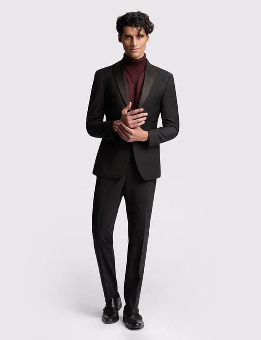 Slim Fit Tuxedo Suit Jacket - Image 6