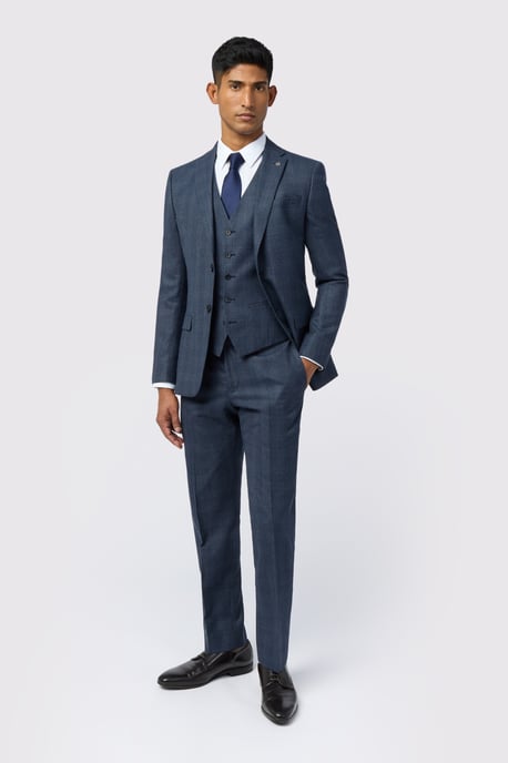 Slim Fit Check Suit Jacket - Image 2