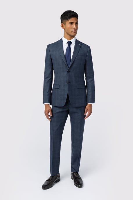 Slim Fit Check Suit Jacket - Image 3