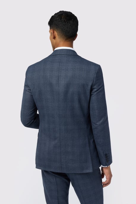Slim Fit Check Suit Jacket - Image 4