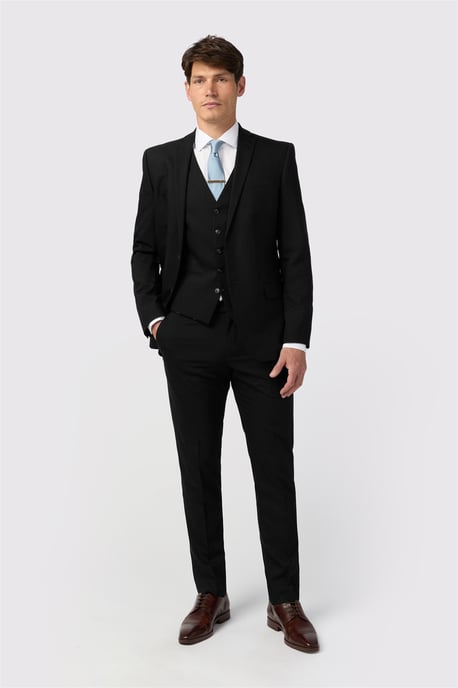 Slim Fit Black Jacket - Image 2