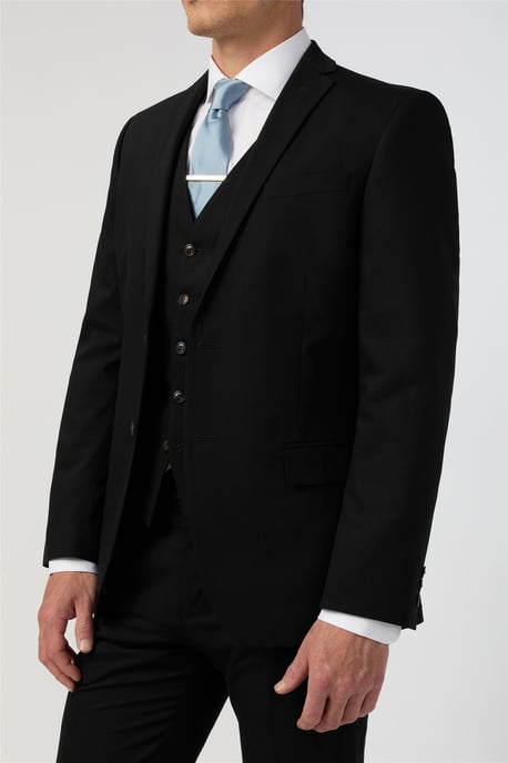 Slim Fit Black Jacket - Image 4