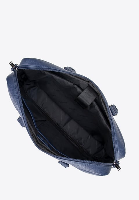 Wittchen Men's 16" Laptop Bag, Imitation Leather, Navy Blue, Eco-leather - Image 5