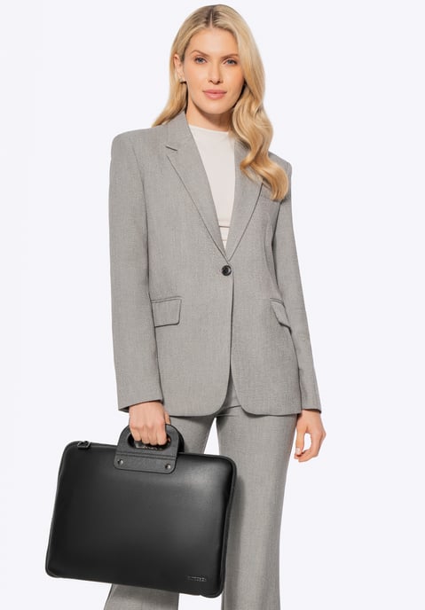 Wittchen Heren 15" Laptoptas in Imitatieleer Zwart - Image 1
