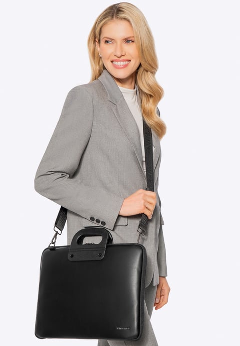 Wittchen Heren 15" Laptoptas in Imitatieleer Zwart - Image 2