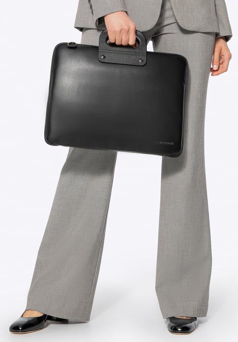 Wittchen Heren 15" Laptoptas in Imitatieleer Zwart - Image 3