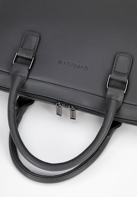 Wittchen Heren 16" Laptoptas in Imitatieleer Grijs - Image 5