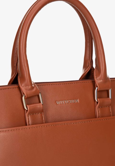 Wittchen Men's 16" Laptop Bag, Light Brown, Imitation Leather, Light Brown, Eco-leather - Image 6