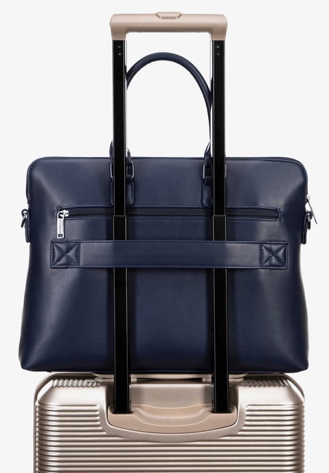 Wittchen Men's 16" Laptop Bag, Imitation Leather, Navy Blue, Navy Blue, Eco-leather - Image 4