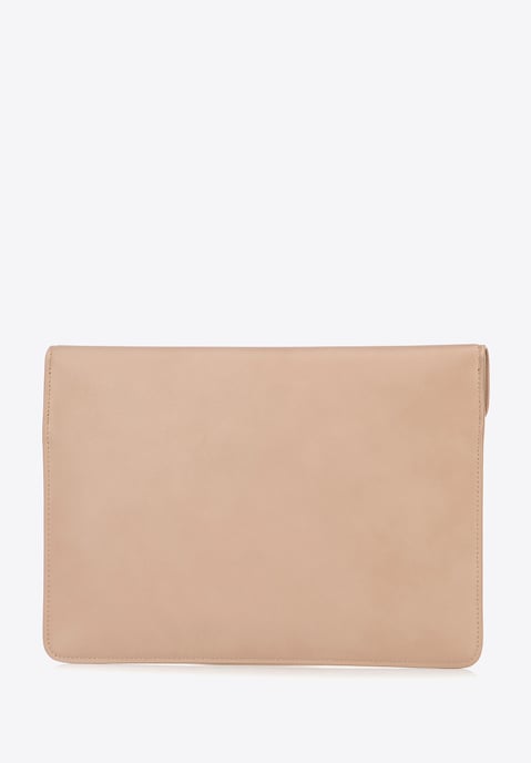 Wittchen Men's 13" Laptop Case in Imitation Leather Beige - Image 3