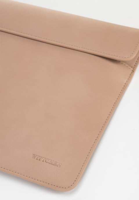 Wittchen Men's 13" Laptop Case in Imitation Leather Beige - Image 6