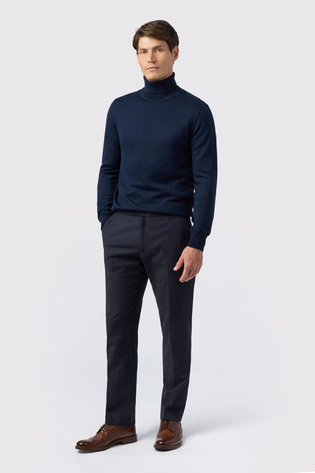Merino Knit Roll Neck Jumper - Image 2