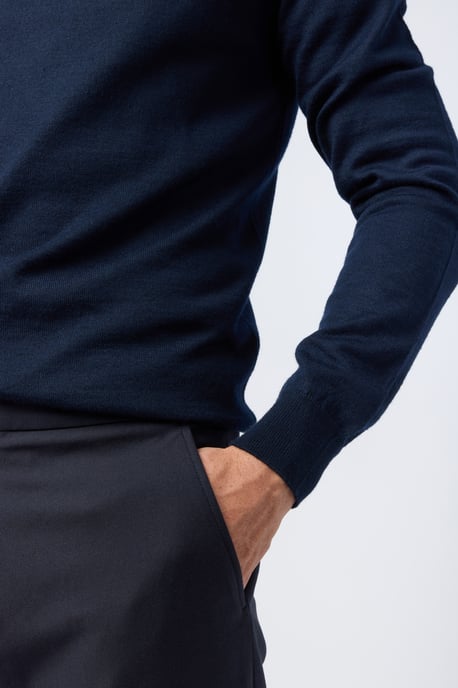 Merino Knit Roll Neck Jumper - Image 4