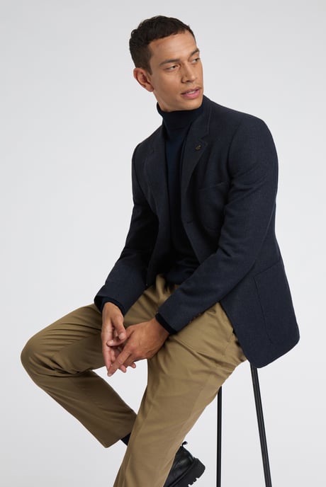 Merino Knit Roll Neck Jumper - Image 5