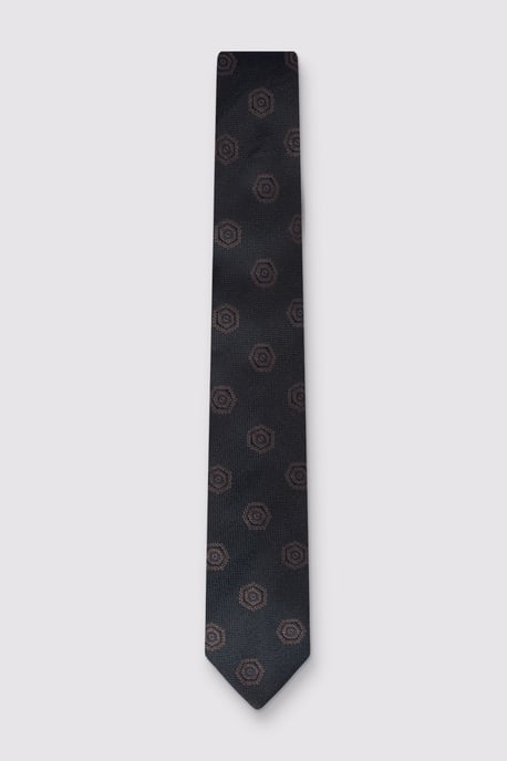 Hexagon Medallion Tie - Image 1