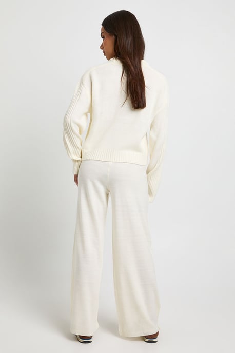 Petite Crew Neck Jumper And Wide Leg Trouser - Image 2