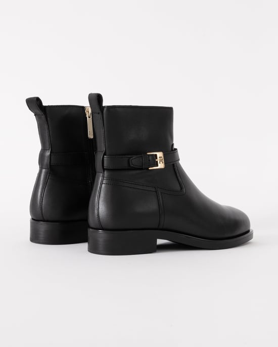 TH Buckle Booties in Black - Image 3