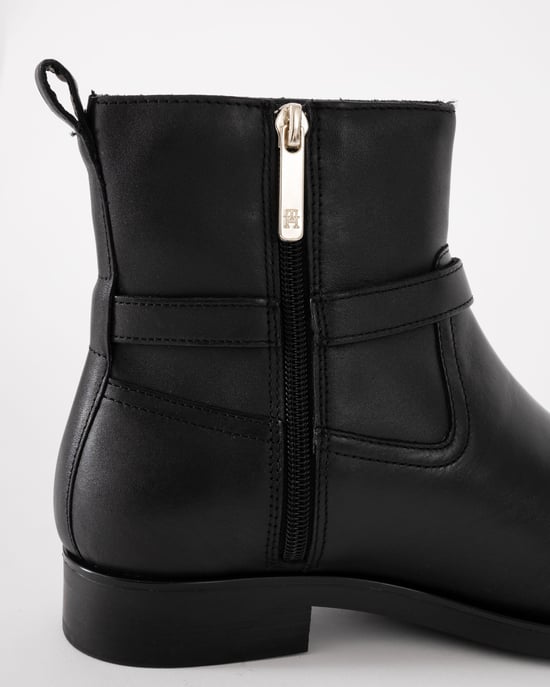 TH Buckle Booties in Black - Image 6