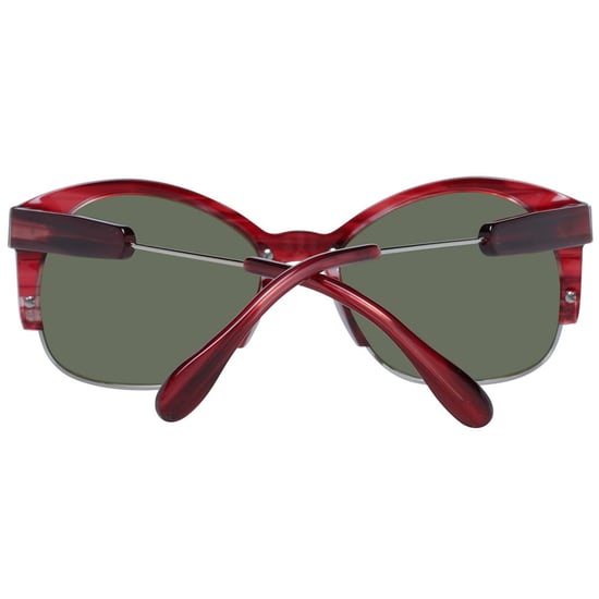 Red Acetate & Metal Sunglasses - Image 2
