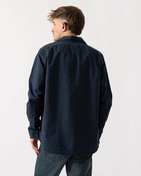 Locky 2 Locky 2 Mens Overshirt Dark Blue 404 Overshirt in Dark Blue - Image 3