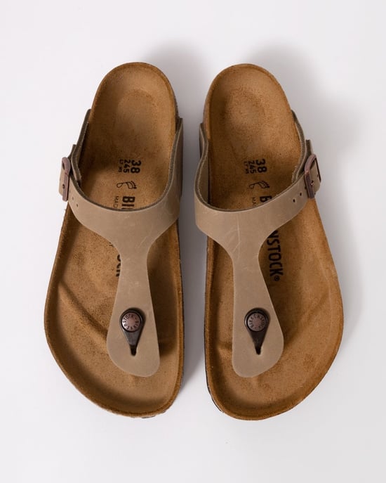Gizeh Natural Oiled Leather Sandals in Tan - Image 2