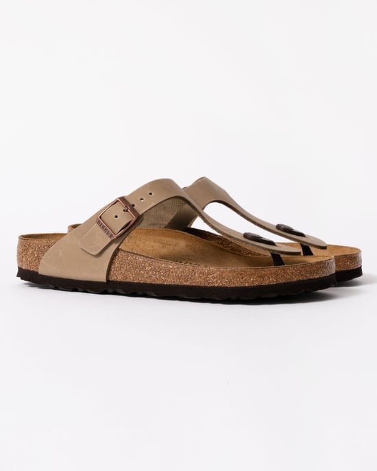 Gizeh Natural Oiled Leather Sandals in Tan - Image 3