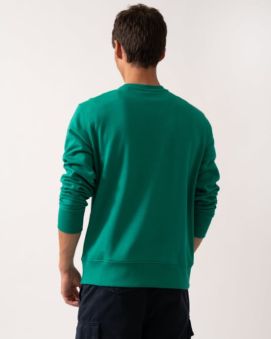 1949 1949 Graphic Crew Neck Sweatshirt Sweatshirt in Dark Green - Image 2