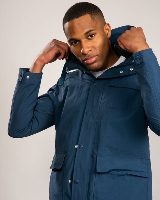 Hanley Coat in Medium Blue - Image 3
