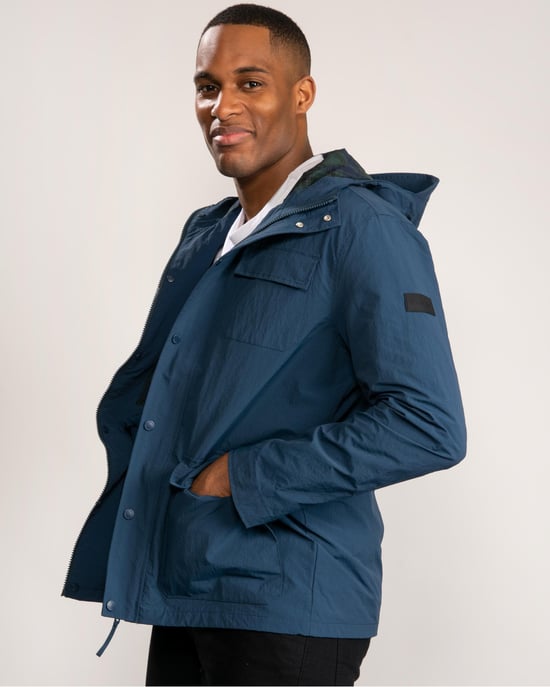 Hanley Coat in Medium Blue - Image 4