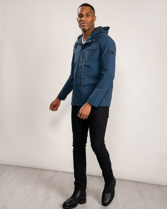 Hanley Coat in Medium Blue - Image 5