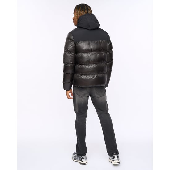 Heren Kings Will Dream Summs Puffer Jacket in Charcoal - Image 3