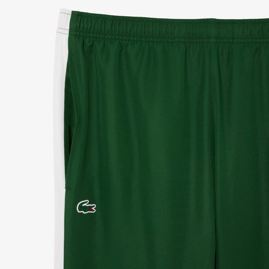 Men's Lacoste Sport Tennis Colour Block Joggers in Green - Image 5