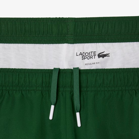 Men's Lacoste Sport Tennis Colour Block Joggers in Green - Image 6