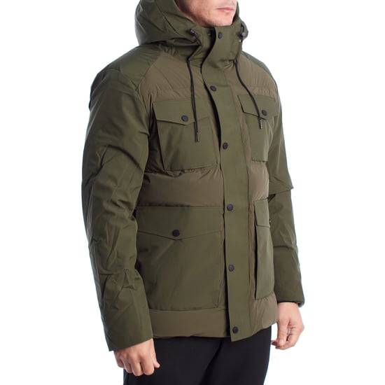 Herrens vadderade parka med huvtröja US40127016 - Image 3