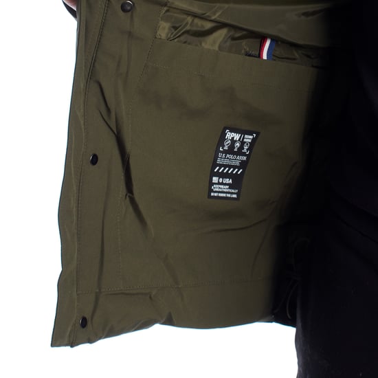 Herrens vadderade parka med huvtröja US40127016 - Image 5
