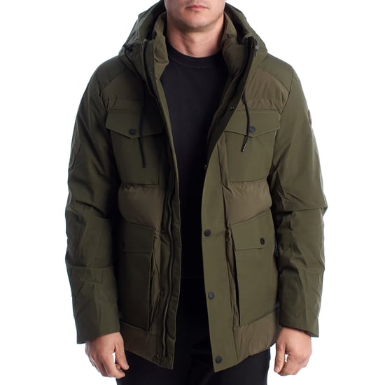 Herrens vadderade parka med huvtröja US40127016 - Image 6