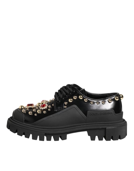 Nitarbetade läderoxfords - Image 3