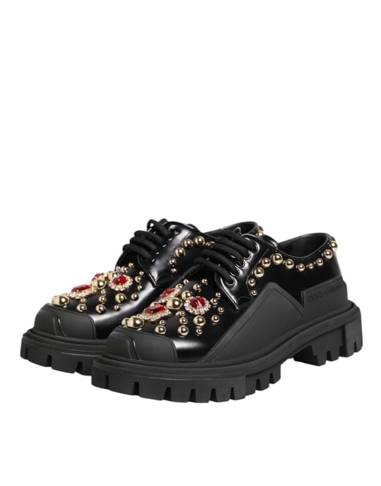 Nitarbetade läderoxfords - Image 6