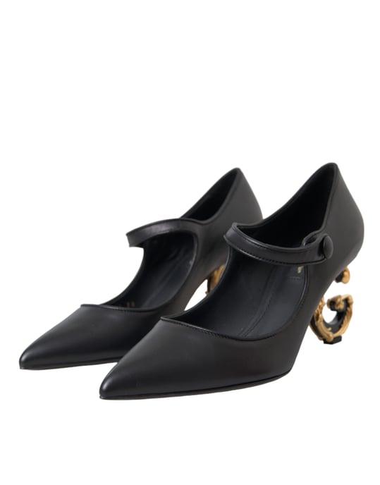 Baroque Heel Pumps Pointed Toe Style - Image 3