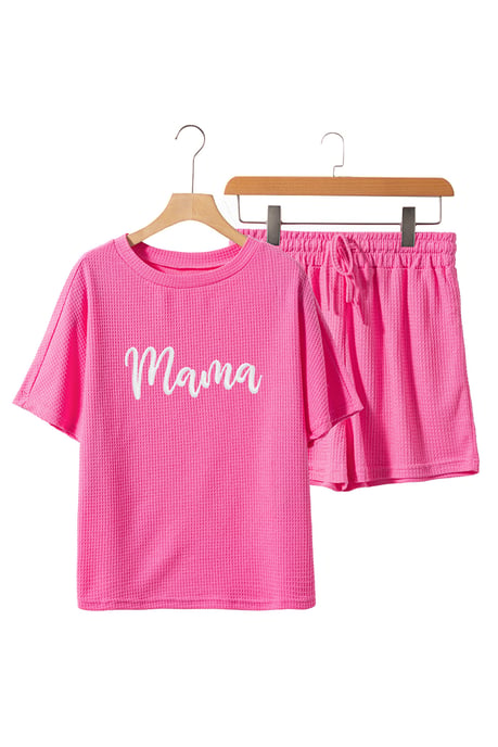 Mama Waffle Knit Loungewear Set - Image 6