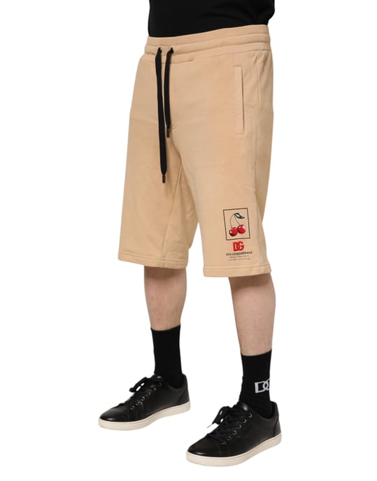 Körsbärsmönstrade avslappnade shorts - Image 3
