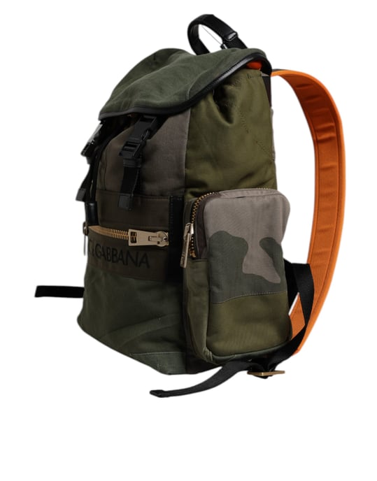 Militair Groene Patchwork Reisrugzak - Image 3