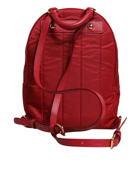 Rode #DGFAMILY VULCANO Versierde Rugzak Tasche - Image 3